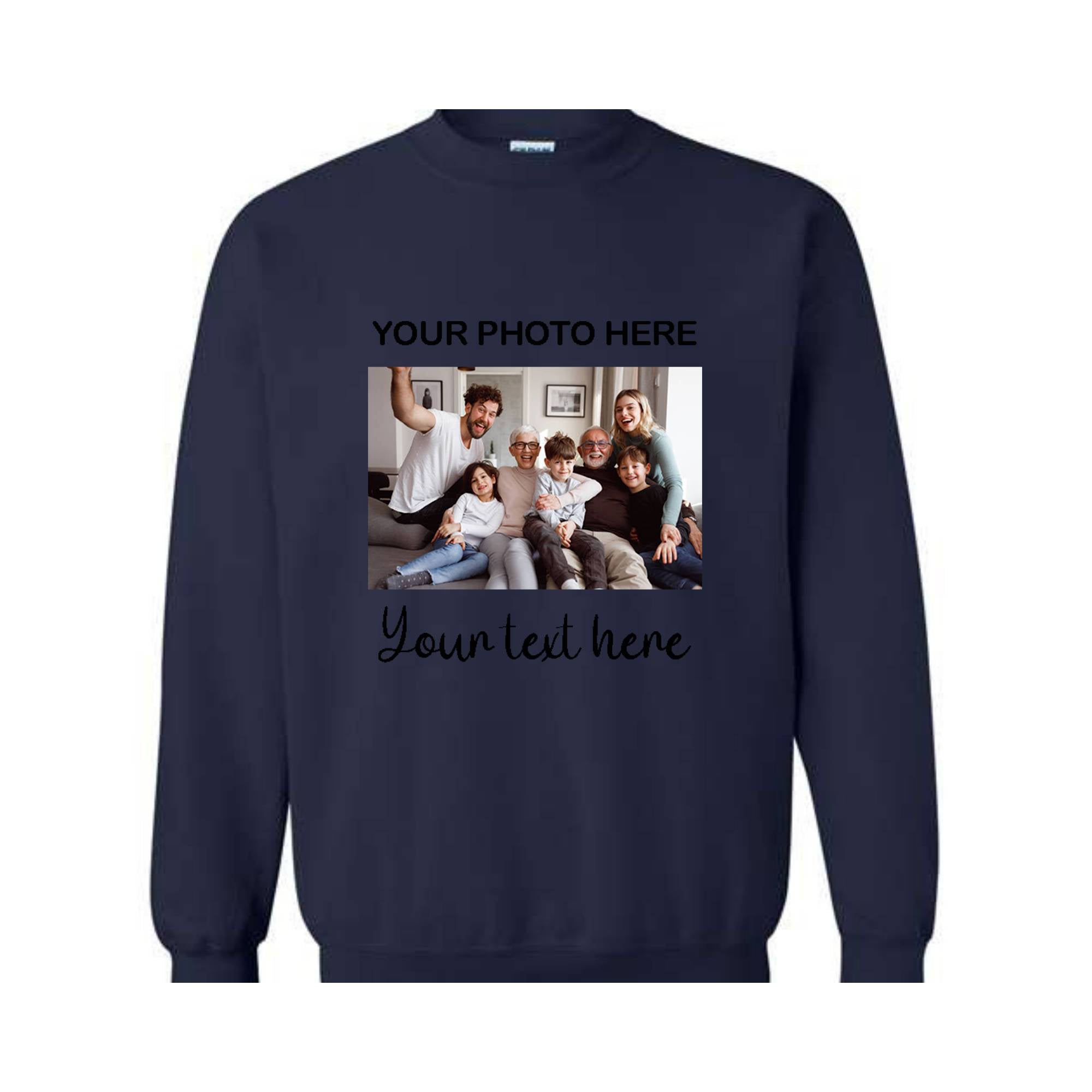 Custom Photo Sweatshirt, Custom Text Shirt, Personalized Photo Shirt, Birthday photo Shirt, Custom Picture Shirt, Personalized Custom Text