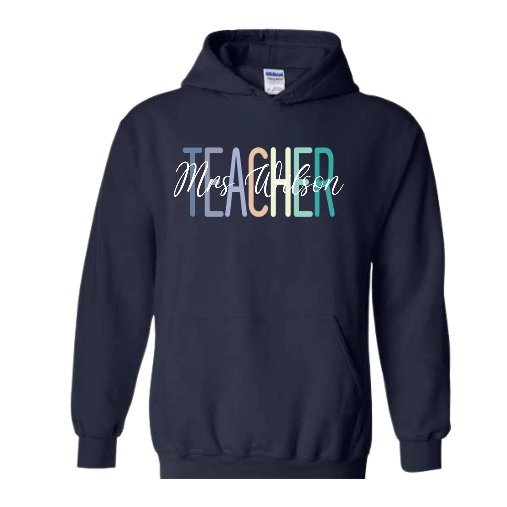 Teacher Name Custom Sweatshirt, Custom Teacher Sweatshirt, Teacher Mrs Sweatshirt, Teacher Appreciation Gift, Retro Teacher Sweatshirt