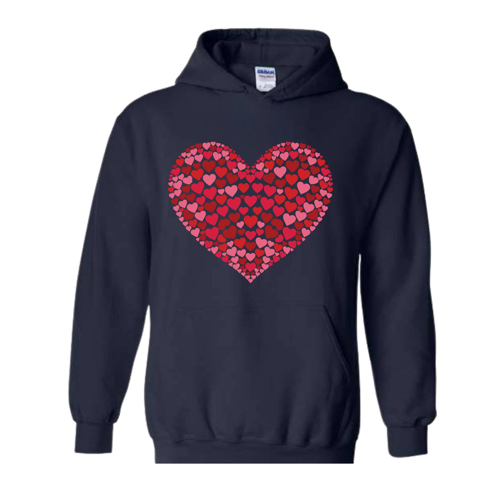 Double Heart Sweatshirt, Women Girl Heart, Gift for Her, Love Tee, Love Sweatshirt, Gift For Mom, Heart Tee, Teacher Gift