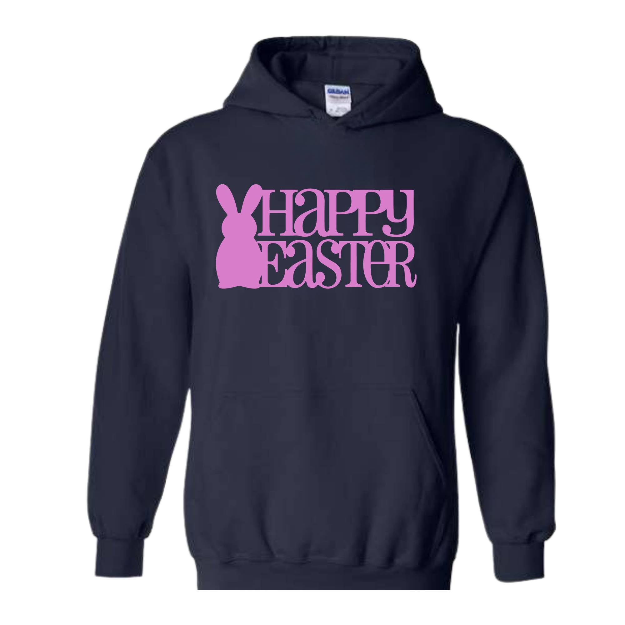 Happy Easter Hoodie, Rabbit Hoodie, Easter Sweater, Spring Hoodie, Easter Gift, Happy Rabbit Hoodie