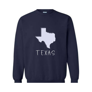 Texas Sweatshirt, States Sweatshirt, Texas Lover Sweatshirt, Trendy Texas Sweatshirt, Texas Map Sweatshirt, Texas Travel Sweatshirt