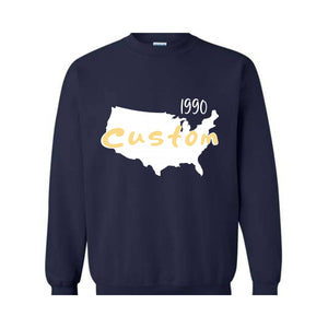 Custom your State Sweater, States Sweater, Taxes Sweater, Boston Sweater, States Name, Custom Date the state was founded Sweater