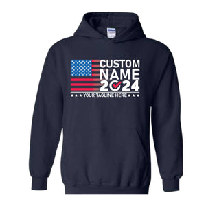 2024 Custom Election Sweatshirt, Election Sweatshirt Customized, Custom Name 2024 Election Sweatshirt, 2024 Election Gift