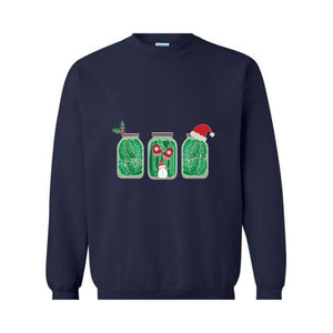 Pickles Christmas Sweatshirt, Pickles Sweatshirt, Pickle Lover Gift, Christmas Sweatshirt, Foodie Sweatshirt, Christmas Mom Sweatshirt