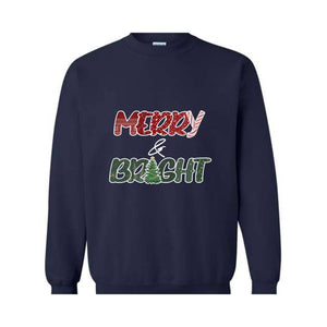 Merry and Bright Sweatshirt, Christmas Joy Sweatshirt, Family Christmas Sweatshirt, Christmas Gifts, Merry Christmas Sweatshirt