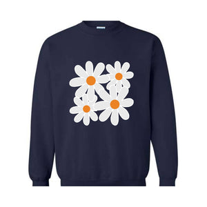 Boho Flowers Sweatshirt, Wildflower Sweatshirt, Floral Sweatshirt, Flower Lovers Sweatshirt, Boho Sweatshirt