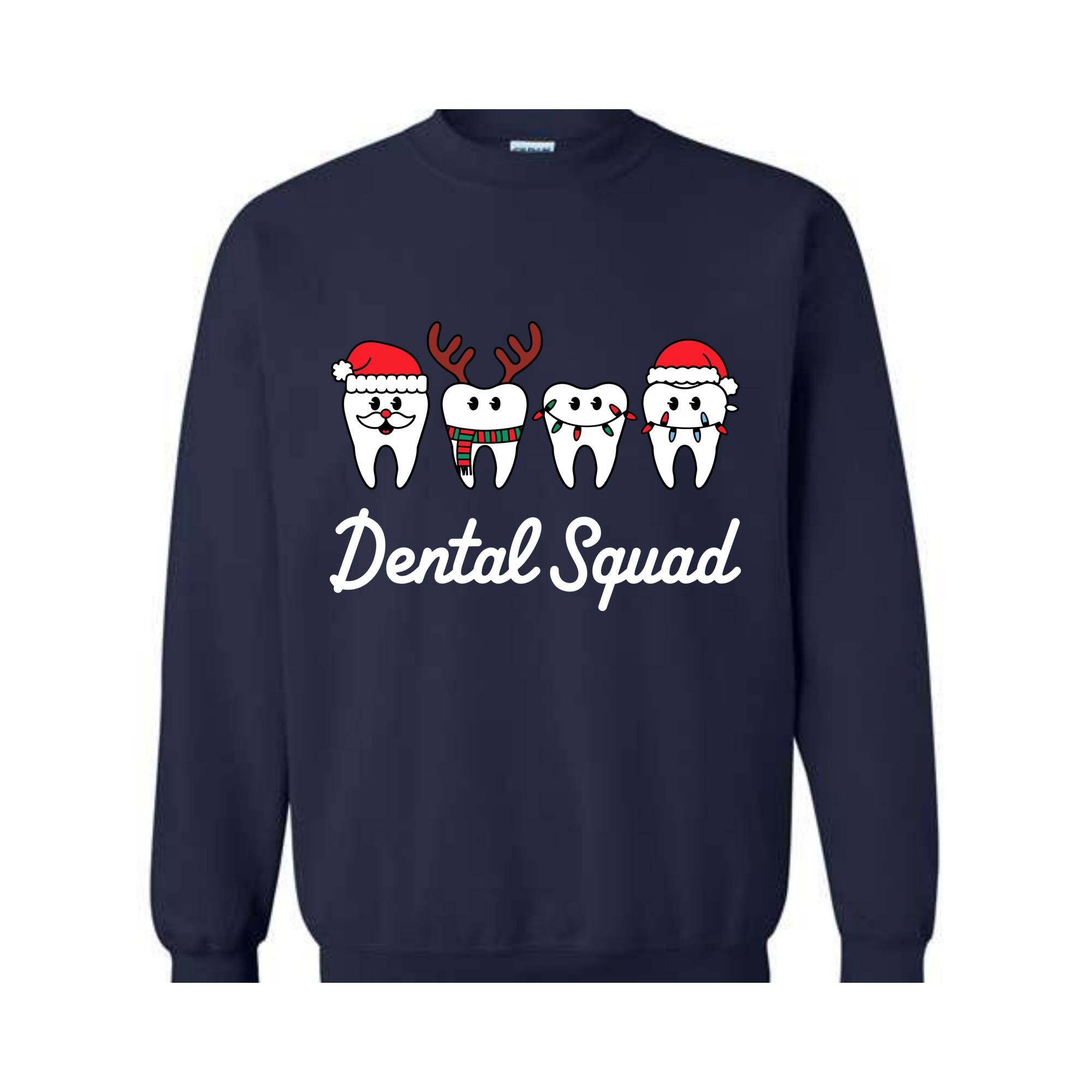 Dental Squad Sweatshirt, Christmas Teeth Sweat, Cute Dental Gift