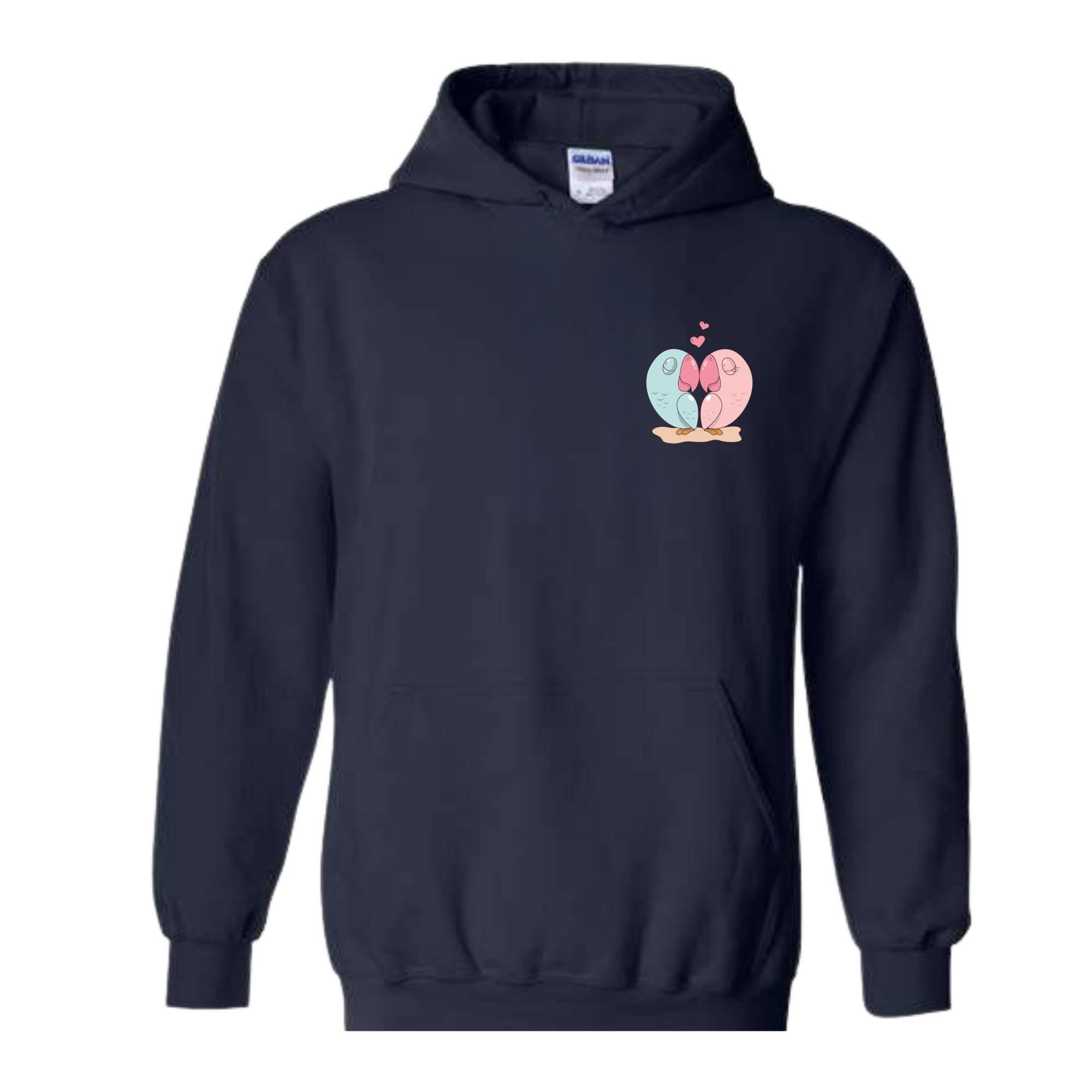 Parrot Heart Sweatshirt, Valentines Day Sweatshirt, Lover Sweatshirts, Parrot Sweatshirt, Matching Sweatshirts, Valentine Lover Gifts