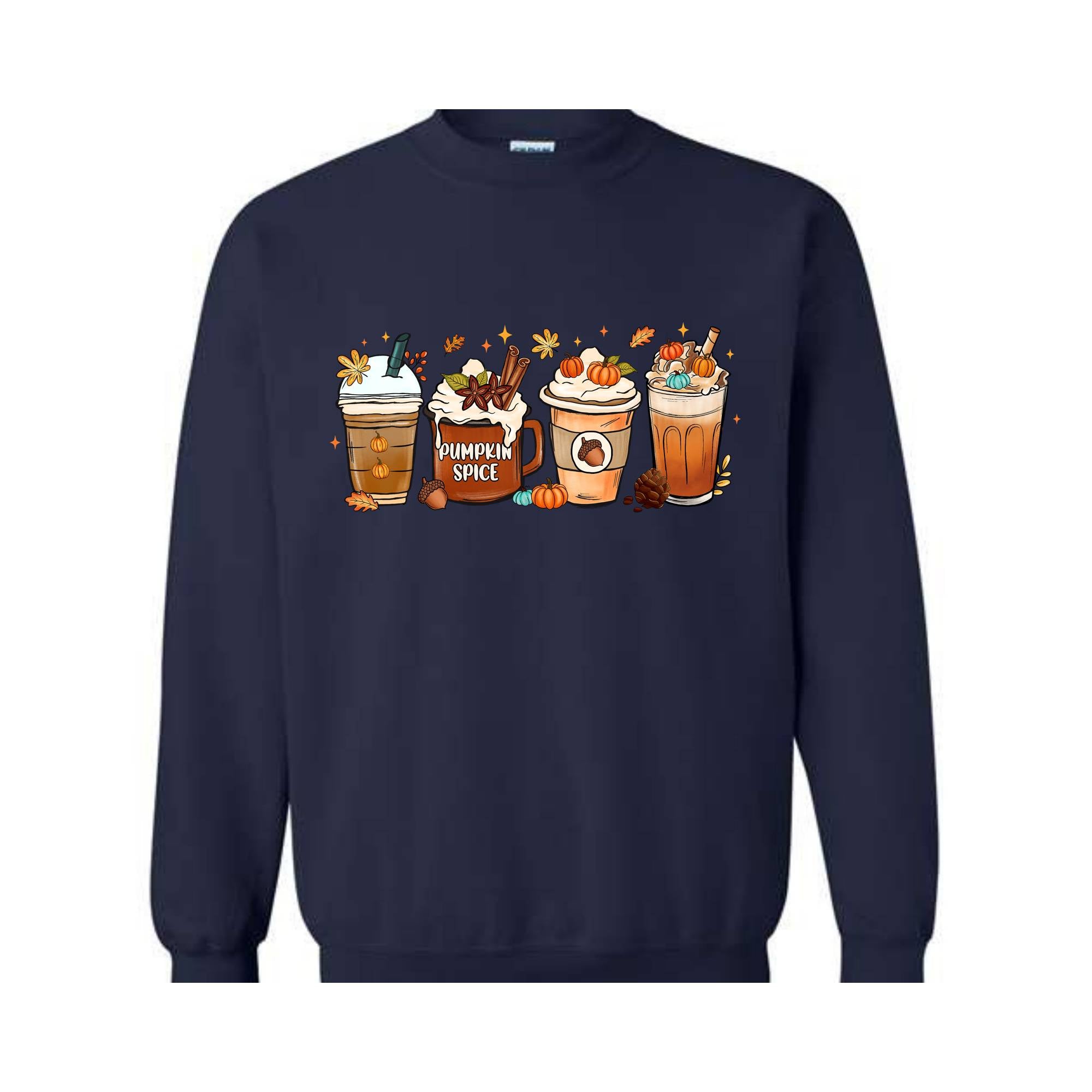 Fall Autumn Coffee Sweatshirt, Pumpkin Spice Sweatshirt, Coffee Lover Sweater, Autumn Sweatshirt, Thanksgiving Gift