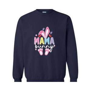 Mama Bunny Sweatshirt, Easter Sweatshirt, Easter Mom Sweatshirt, Mom Easter Day Gift, Bunny Sweatshirt, Happy Easter Day, Rabbit Sweatshirt