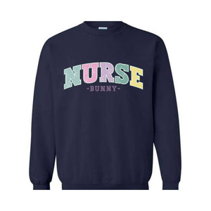 Nurse Bunny Sweatshirt, Cute Nurse Sweatshirt, Easter Nurse, Nurse Easter Sweatshirt, Nurse Appreciation, Nurse Life, Easter Squad