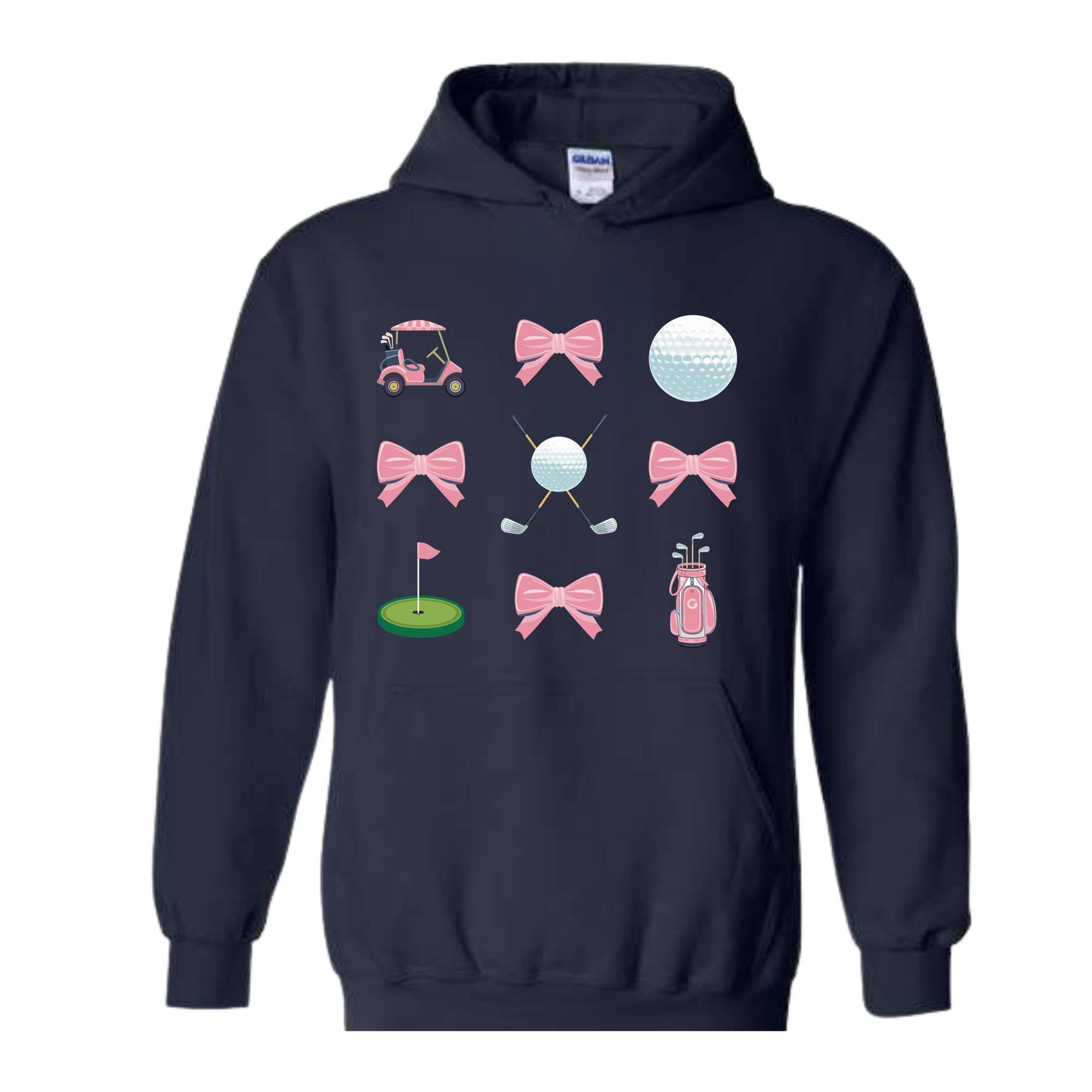 Golf Coquette Hoodie, Pink Coquette Hoodie, Golf Hoodie, Game Day Hoodie, Trendy Golf Hoodie, Cute Golf Hoodie, Golf Mama Hoodie