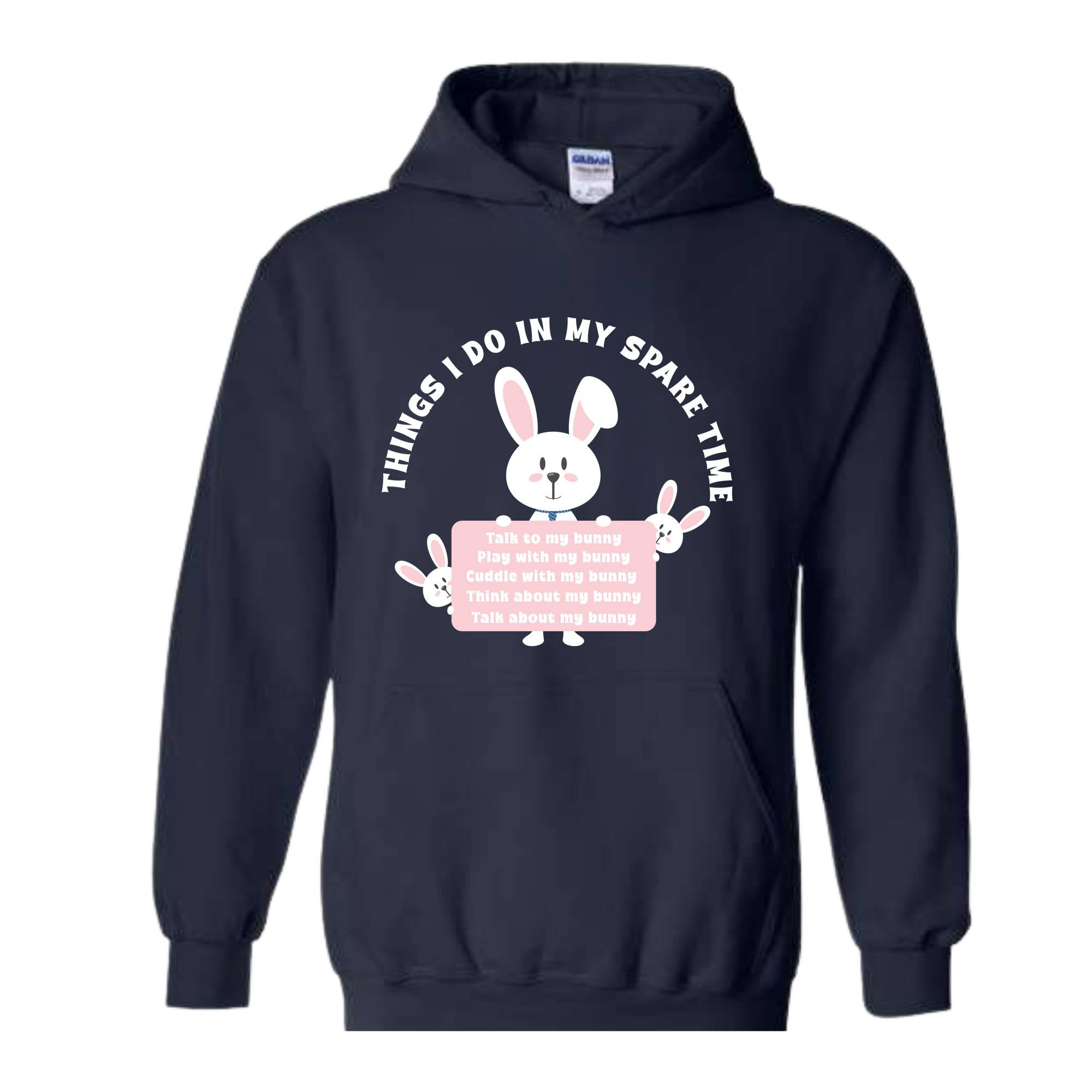 Things I Do In My Spare Time Sweatshirt, Bunny Sweatshirt, Funny Bunny Tee, Bunny Lover Gift, Rabbit Owner Gift, Funny Bunny Mama Sweatshirt