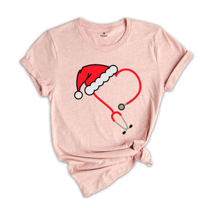 Christmas Stethoscope Shirt, Nursing Tshirt, Cute Christmas Shirt, Christmas Doctor Gift, Nurse Christmas Shirt, Holiday Gift