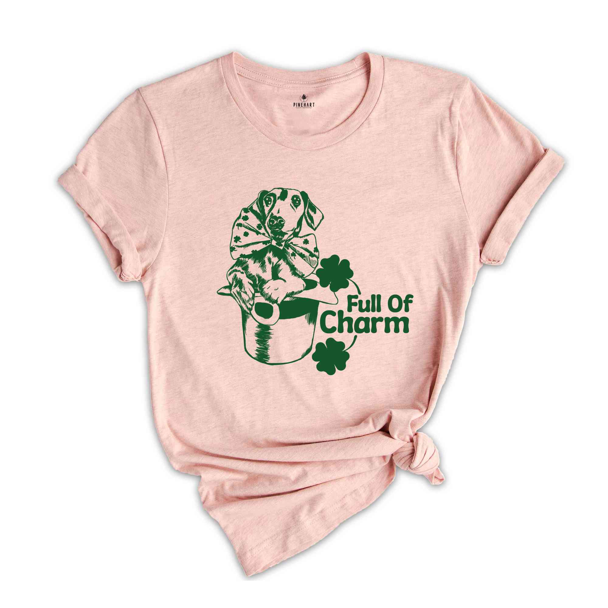 ST. Patrick Dog Shirt, Full Of Charm Shirt, Cute Irish Dog Shirt, Clover Dog Shirt, Lucky Dog Shirt, Dog Owner St. Patrick Day T-shirt