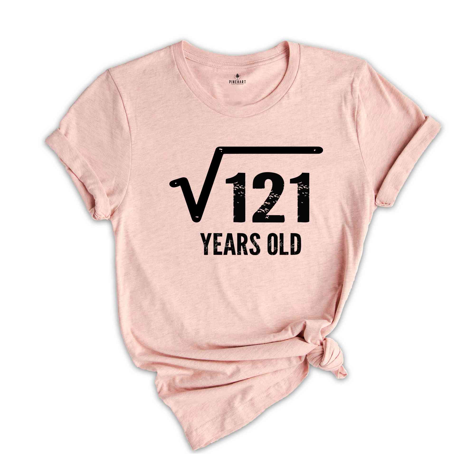 Square Root Of 121 Years Old Shirt, 11th Birthday Shirt, Born In 2013 Shirt, 11th Birthday Gift, 11th Birthday Party Shirt