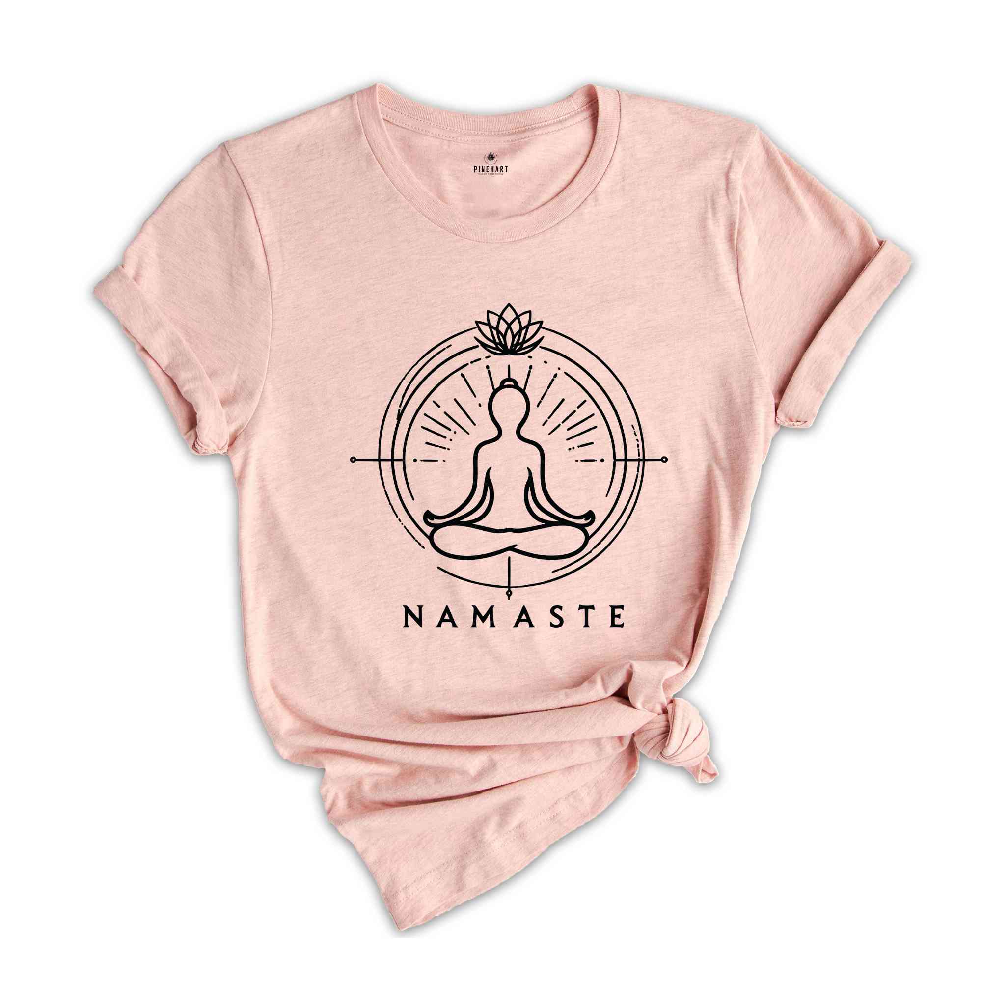 Namaste Lotus Flower Yoga T-Shirt, Yoga T-Shirt, Namaste Shirt, Meditation T-Shirt, Meditation Lovers