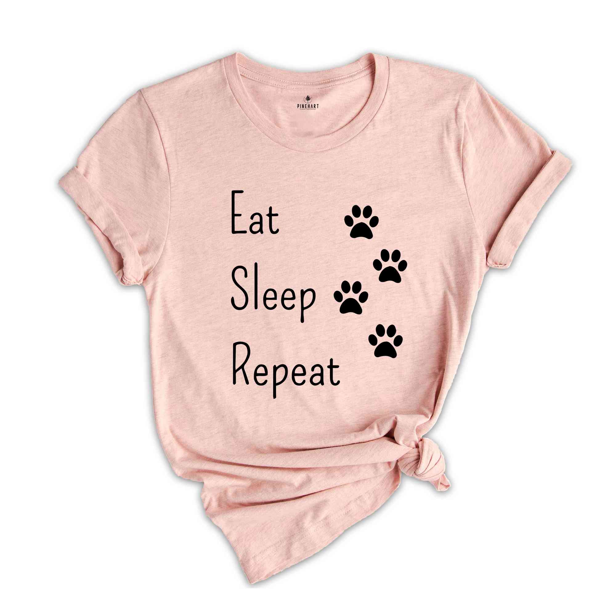 Eat Sleep Repeat Shirt, Cat Shirt, Repeat Shirt, Cute Cat Shirt, Cat Lover Shirt, Funny Cat Shirt, Cat Mom Shirt