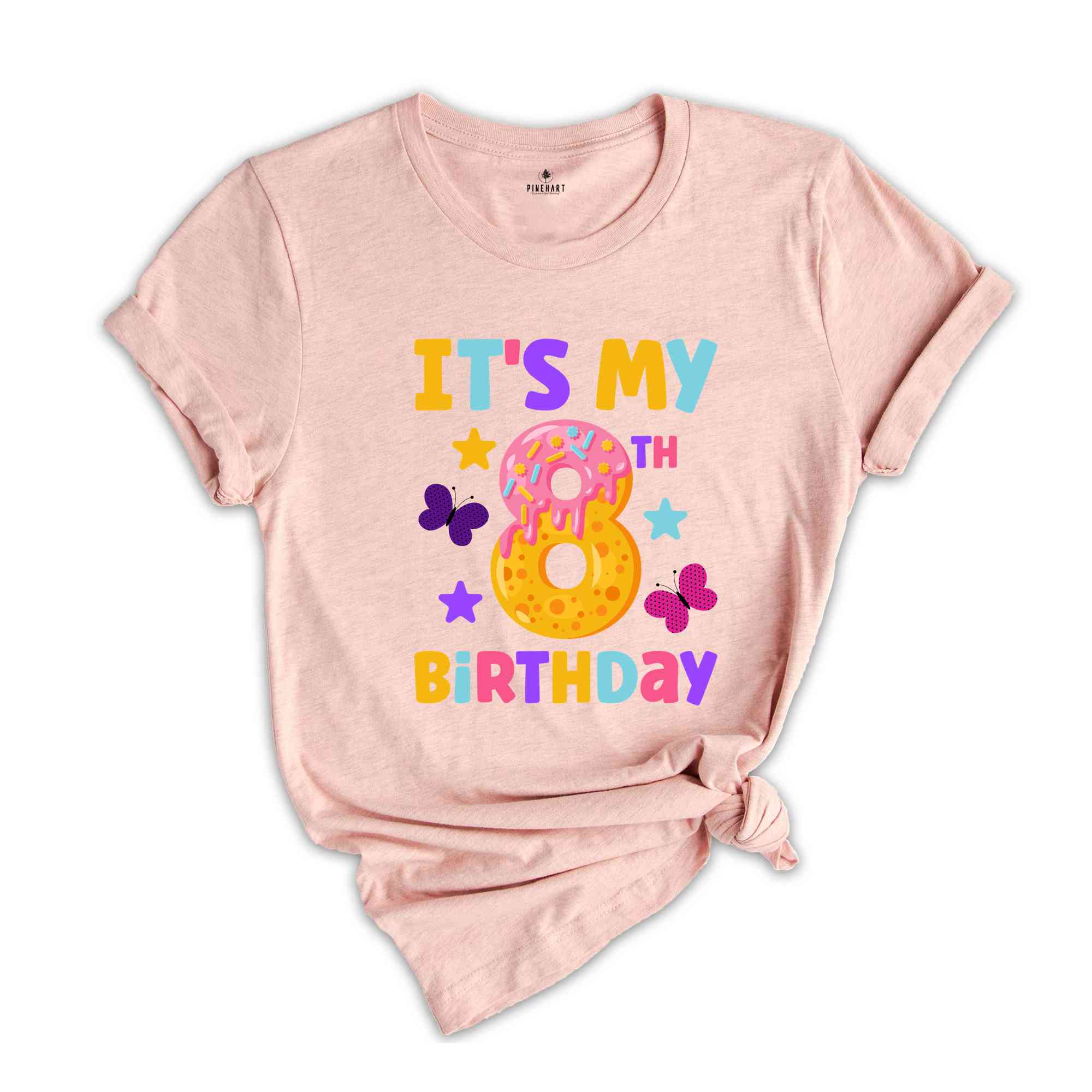 It's My 8th Birthday Toddler Shirt, Kids Birthday Shirt, Birthday Girl Shirt, Eight Year Old Shirt, Cute Birthday Shirt, Birthday Party Tee