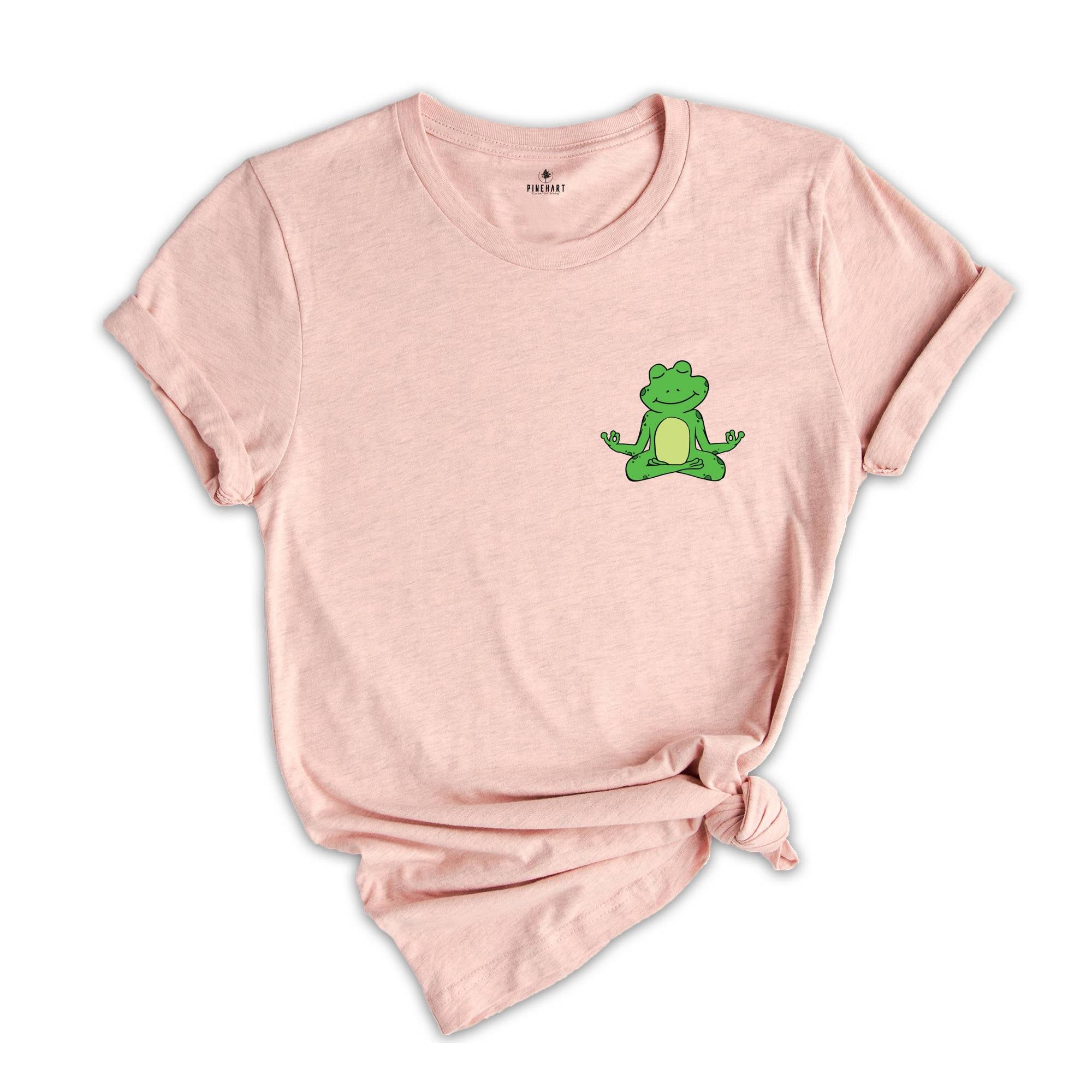 Yoga Frog Shirt, Cute Frog Shirt, Yoga Lover Shirt, Animal Meditation, Kawaii Frog Shirt, Frog Lover Gift, Namaste Shirt