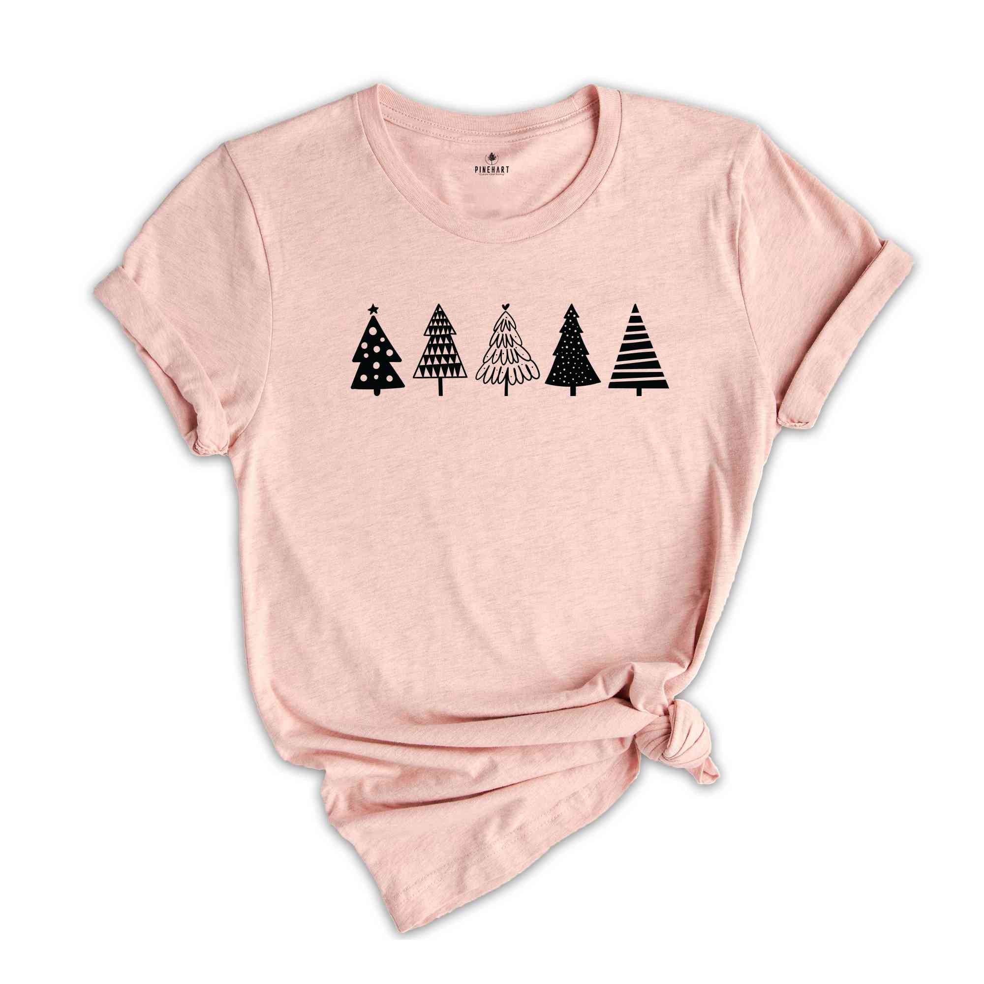 Christmas Tree Shirt, Christmas Shirt, Witchy Christmas Shirt, Celestial Christmas Shirt, Minimalist Christmas Shirt, Winter Season Shirt