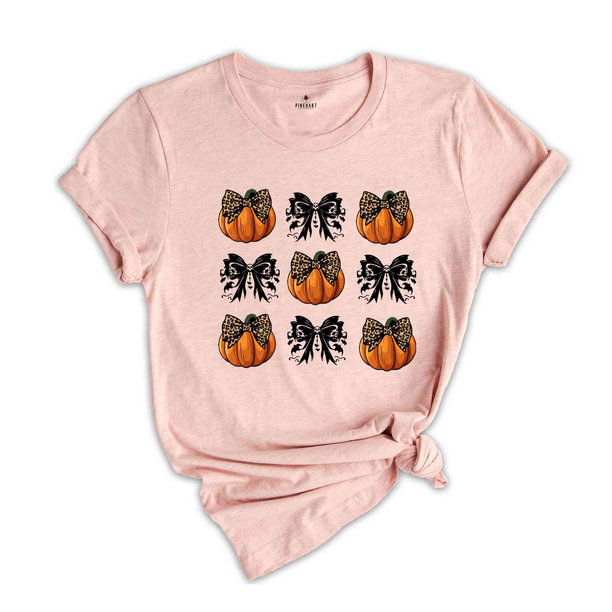 Coquette Bow Aesthetic T-Shirt, Cute Fall Shirt , Thanksgiving Shirt, Pumpkin Shirt, Fall Shirt, Cute Girly Shirt