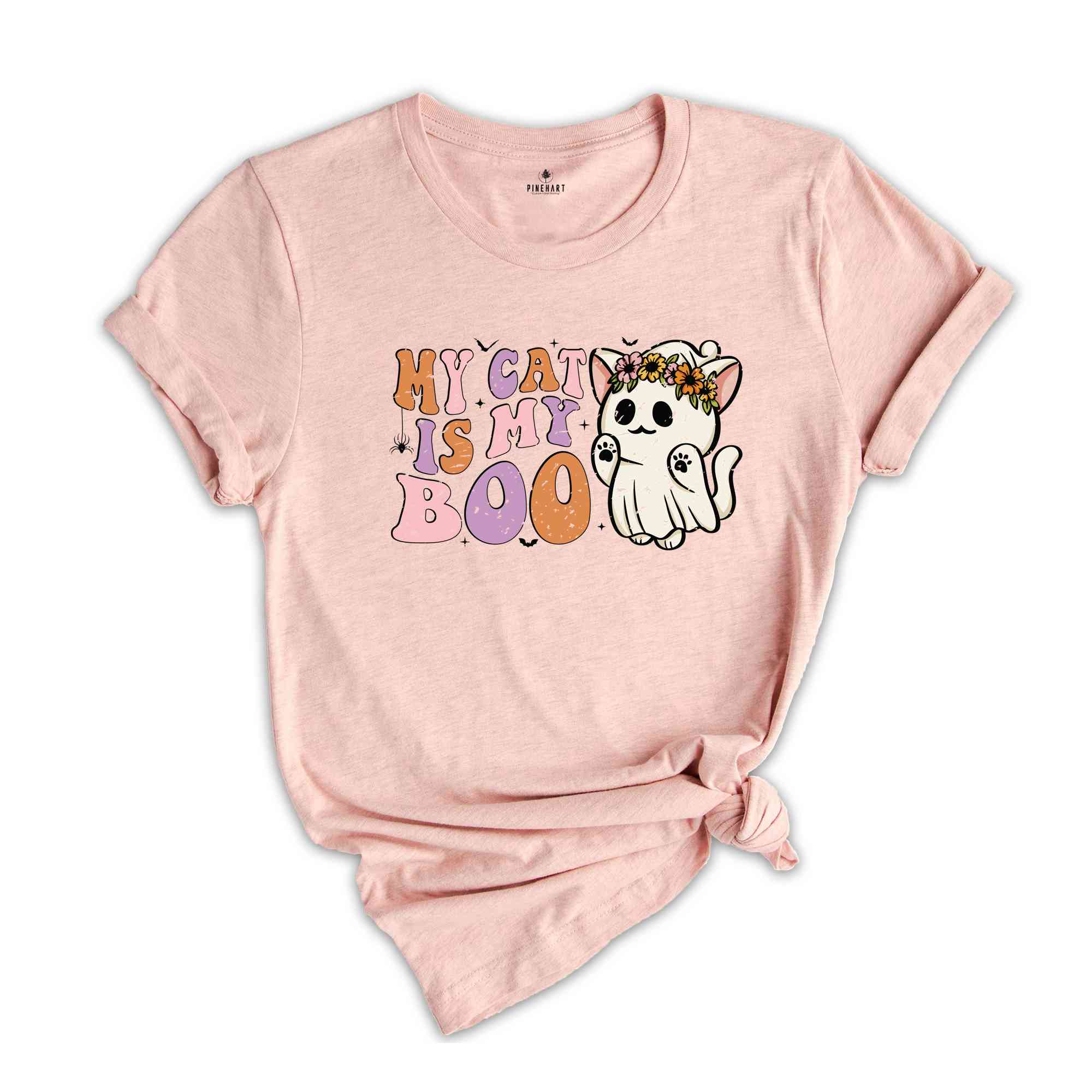 My Cat Is My Boo Shirt, Cute Halloween Shirt, Animal Lover Tee, Halloween Mom Shirt, Cute Halloween Gift, Halloween Cat Shirt