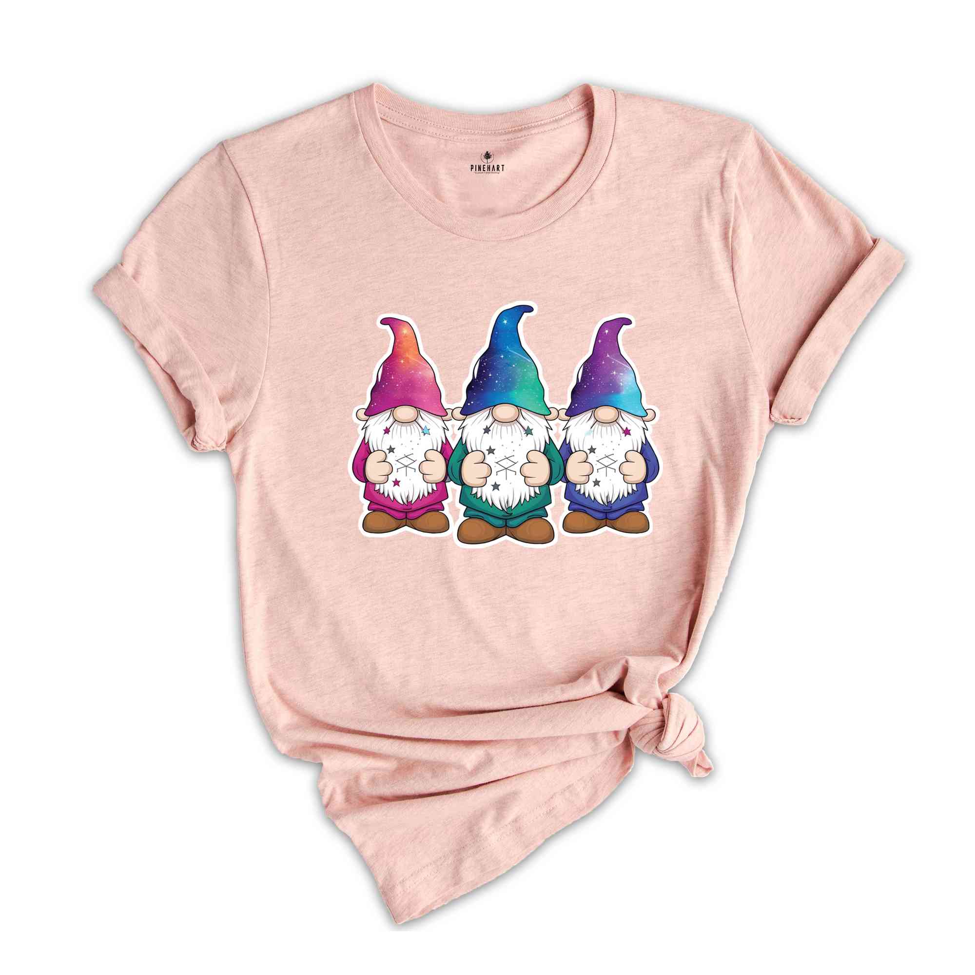 Three Cute Gnomes Shirt, Gnome Shirt, Astrology Gnomes Shirt, Crystals Shirt, Celestial Gnomes Shirt, Galaxy Gnomes Shirt