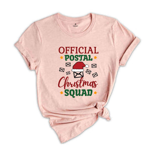 Official Postal Christmas Squad Shirt, Christmas Postal Worker T-Shirt, Santa’s Mail Carrier Tee, Merry Postal Worker Gift