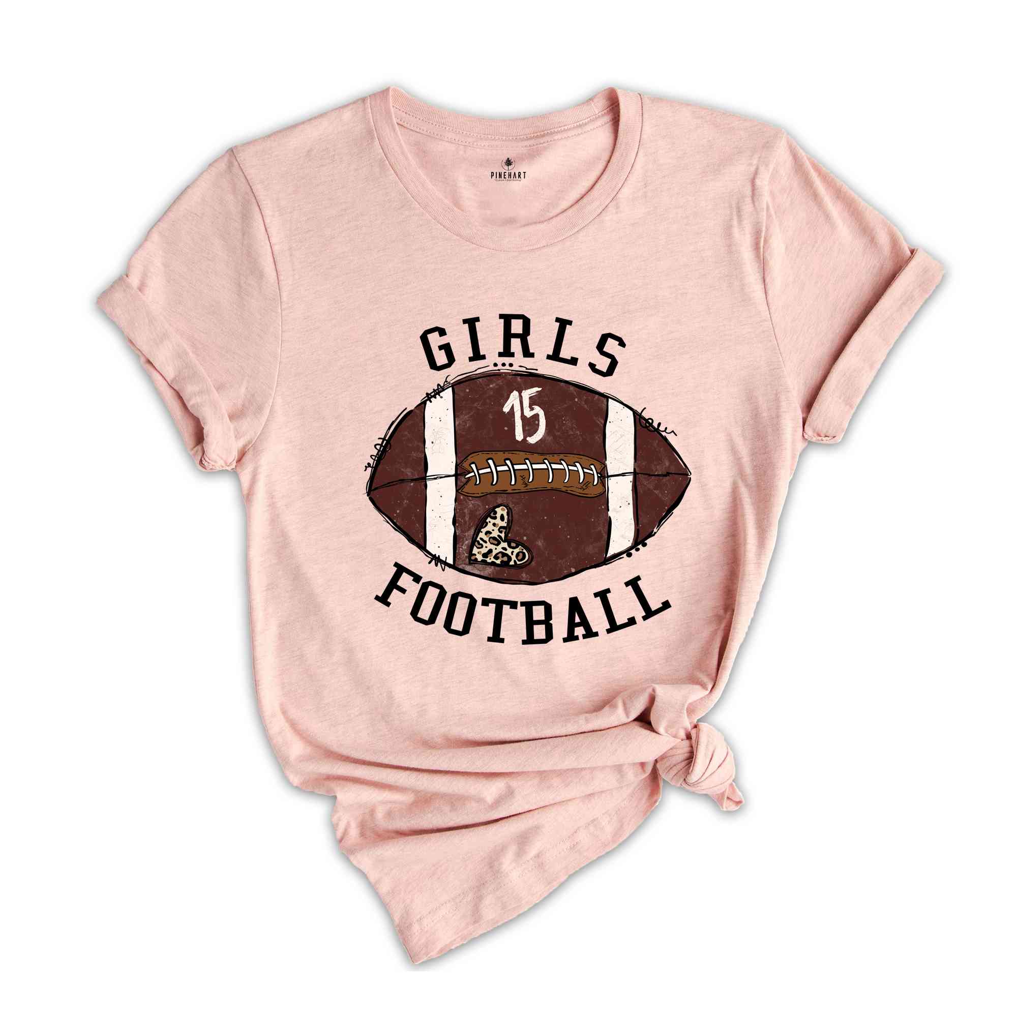 Girls Football Shirt, Football Lover Shirt, Game Day Shirt For Girls, Football Lover Gift Tee, Football Lover Girl Tee