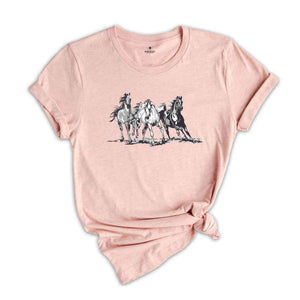 Horse Shirt, Cowgirl T-Shirt, Cowboy Shirt, Horse Lover Gift, Horse Owner Gift, Animal Shirt, Cowgirl Shirt, Western Cowboy Shirt