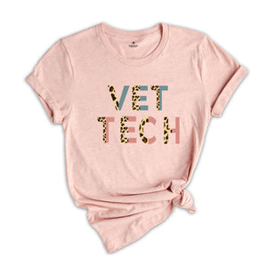 Vet Tech Leopard Shirt, Leopard Shirt, Veterinarian Gift, Vet Tech Gift, Vet Tech Cheetah Shirt, Veterinarian Shirt,