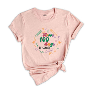 Happy 100 days of school Shirt, Teacher Shirt, 100th Day Of School, Student Shirt, Back to School Shirt, Favourite Teacher Tee