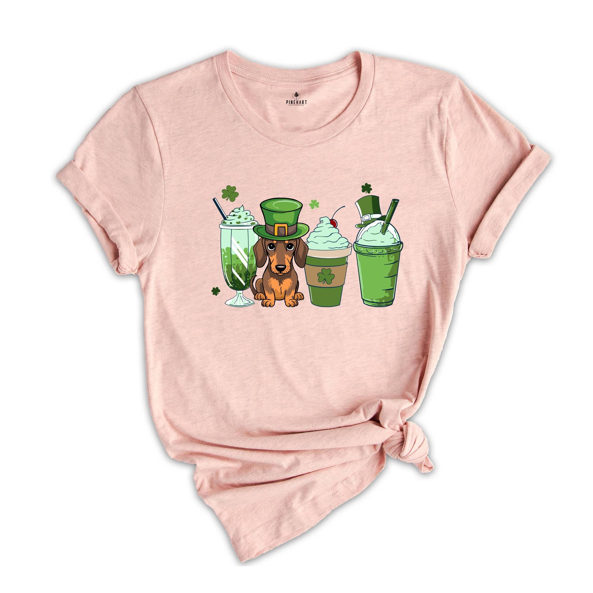 Dachshund St Patrick Shirt, St Pattys Shirt, Dog Shirt, Mom Wife Gift, St Patrick Day Shirt, Dog Lovers Shirt, Funny Dog Shirt