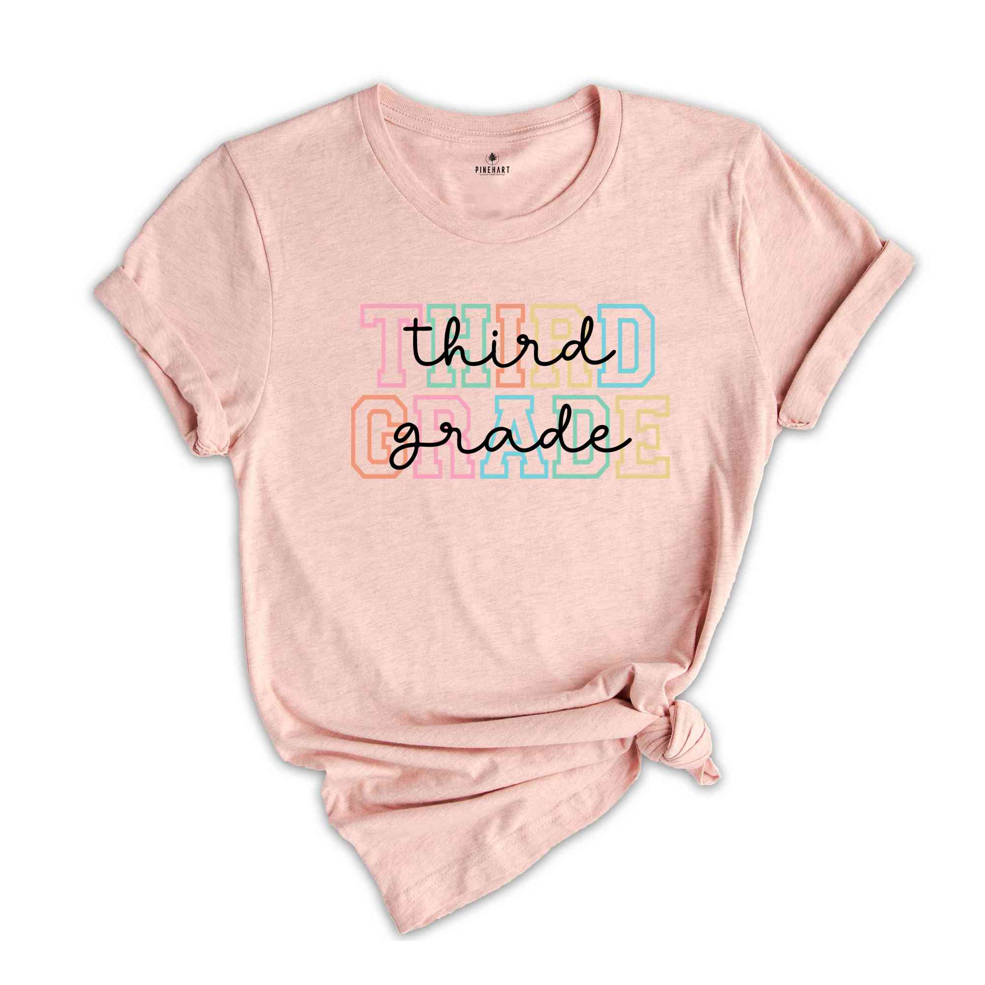 Third Grade Shirt, 3rd Grade Shirt, Third Grade Teacher Shirt, Grade Rainbow Shirt, Teacher Gift, Kids Third Grade Tee, Back To School