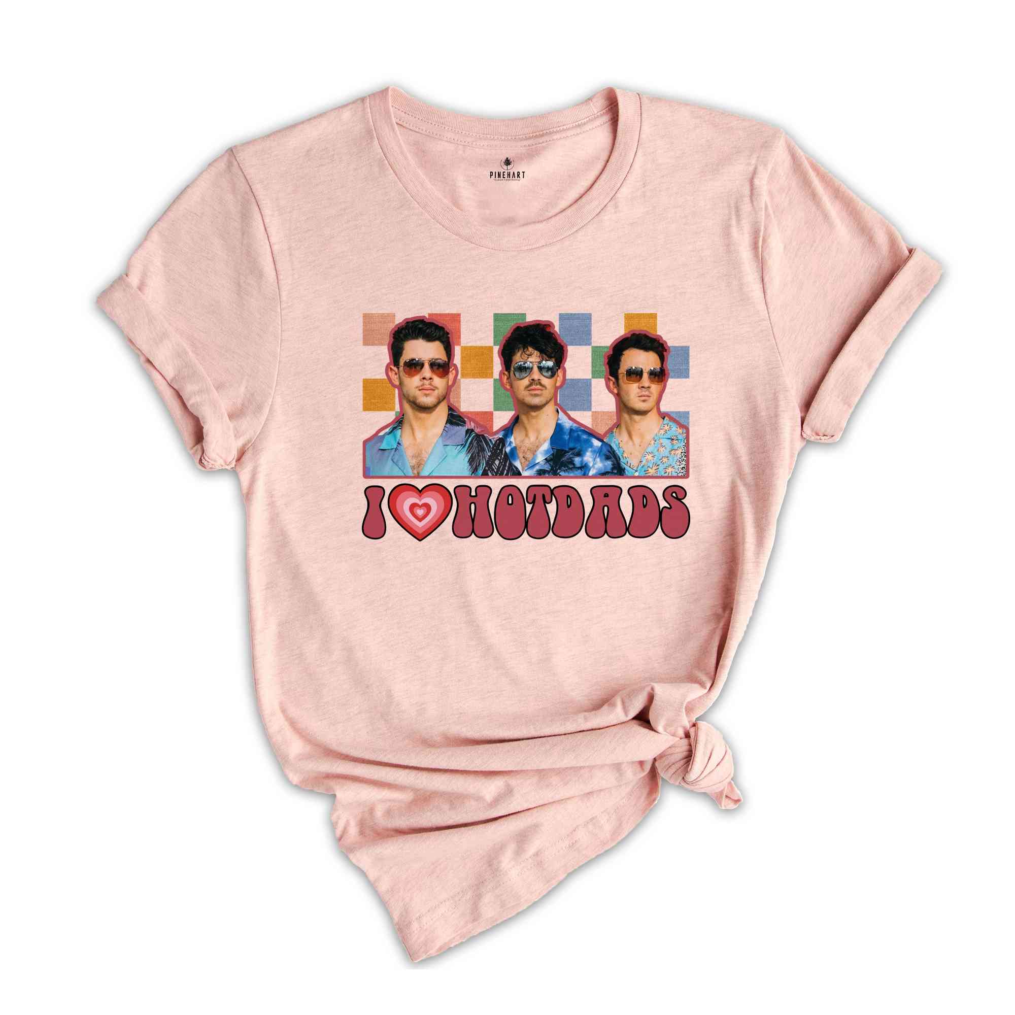 Vintage Jonas Brothers Shirt, I Love Hot Dads Shirt, Daddy TShirt, Joe Jonas Homage shirt, Jonas Retro 90's Sweater, Jonas Brother Merch