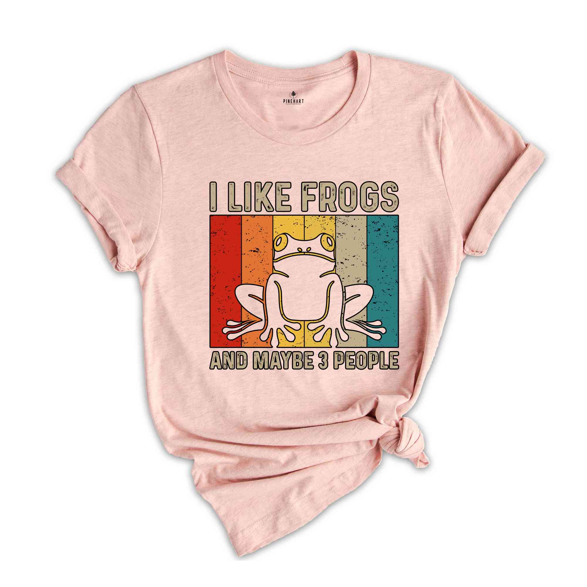 I Like Frogs and Maybe 3 People Sunset Shirt, Frog Shirt, Retro Vintage Tee, Animal Lover, Frog Lover Shirt, Frog Gifts, Frogs Tee,