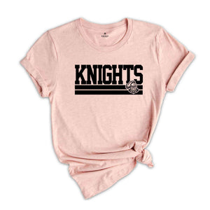 Knights Shirts, Sports Shirt, High School Sports Tee, Knights Mascot Shirt, Knights Spirit Shirt, School Spirit Shirt, Knights Football