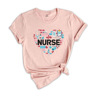 Nurse Shirt, Love Nurse Shirt, Cute Nurse Shirt, Trendy Nurse Shirts, Nurse Appreciation Gift, Nurse Gift Idea, Nurses Week Gift