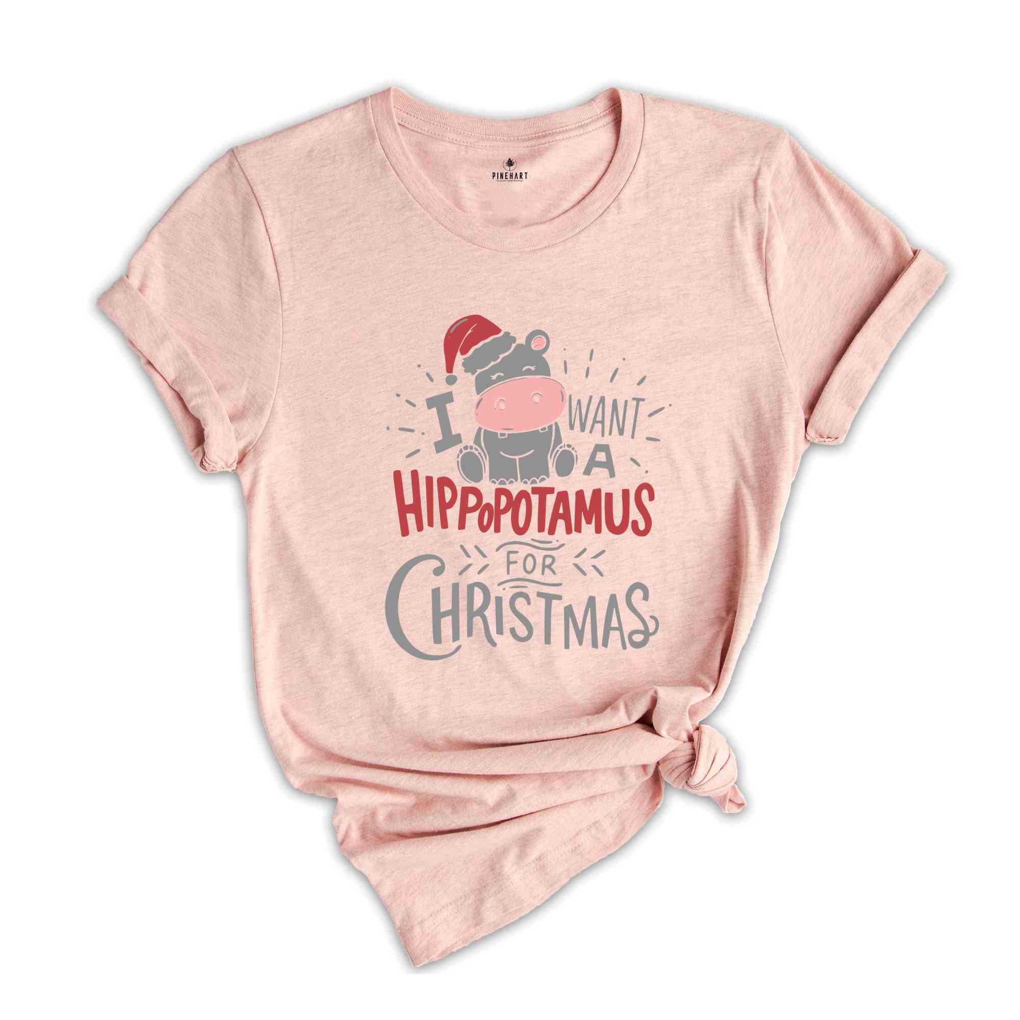 I Want A Hippopotamus For Christmas Shirt, Christmas Hippo Shirt, Funny Christmas Shirt, Christmas Gift, Xmas Shirt, Xmas Gift, Holiday Tee