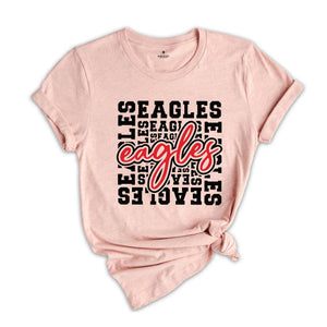 Team Mascot Shirt, Eagles T-Shirt, School Spirit Shirt, Eagles Fan Shirt, Eagles School Spirit, Eagles School Shirt, Team Mascot Shirt