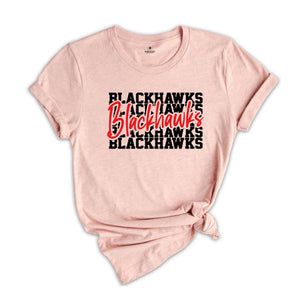 Team Mascot Shirt, Blackhawks Team Shirt, Blackhawks Team Spirit Shirt,Blackhawks Fan Shirt,Blackhawks School Shirt,Blackhawks School Spirit