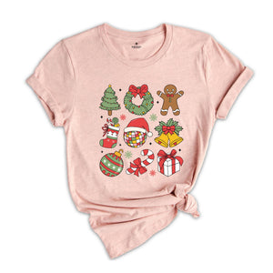 Coquette Cute Christmas Shirt, Christmas Tree Shirt, Santa Shirt, Christmas Gift, Gingerbread Shirt, Christmas Ornaments Shirt