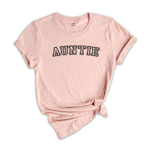 Auntie Shirt, Gift For Auntie To Be Shirt, Pregnancy Announcement Shirt, Family Announcement Shirt, Retro Auntie Shirt