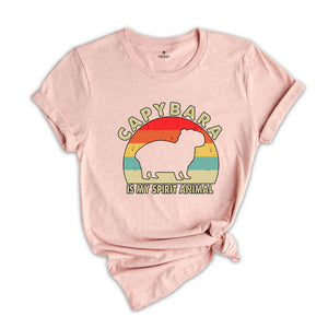 Retro Capybara Shirt, Vintage Capybara Tee, Animal Shirt, Cute Capybara Gift, Humorous Shirt, Funny Capybara T-Shirt, Pet Lover Gift