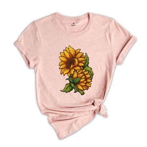 Sunflower Shirt, Floral Shirt, Women's Tee, Flower Shirt, Womens Fall Shirt, Sunflower Tshirt, Summer Shirt, Sunflower Shirts