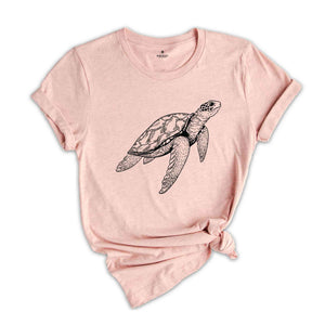 Turtle Summer T-Shirt, Beach Shirt, Surfing Shirt, Summer Shirt Girls Trip Gifts, Summer Vacation Shirt