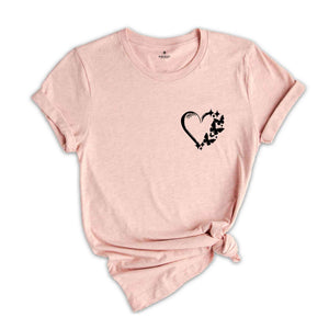 Pocket Butterfly Shirt, Valentines Day Shirt, Couple Matching Shirt, Valentines Days Gift, Wifey and Hubby Shirt, Love Shirt, Butterfly Tee