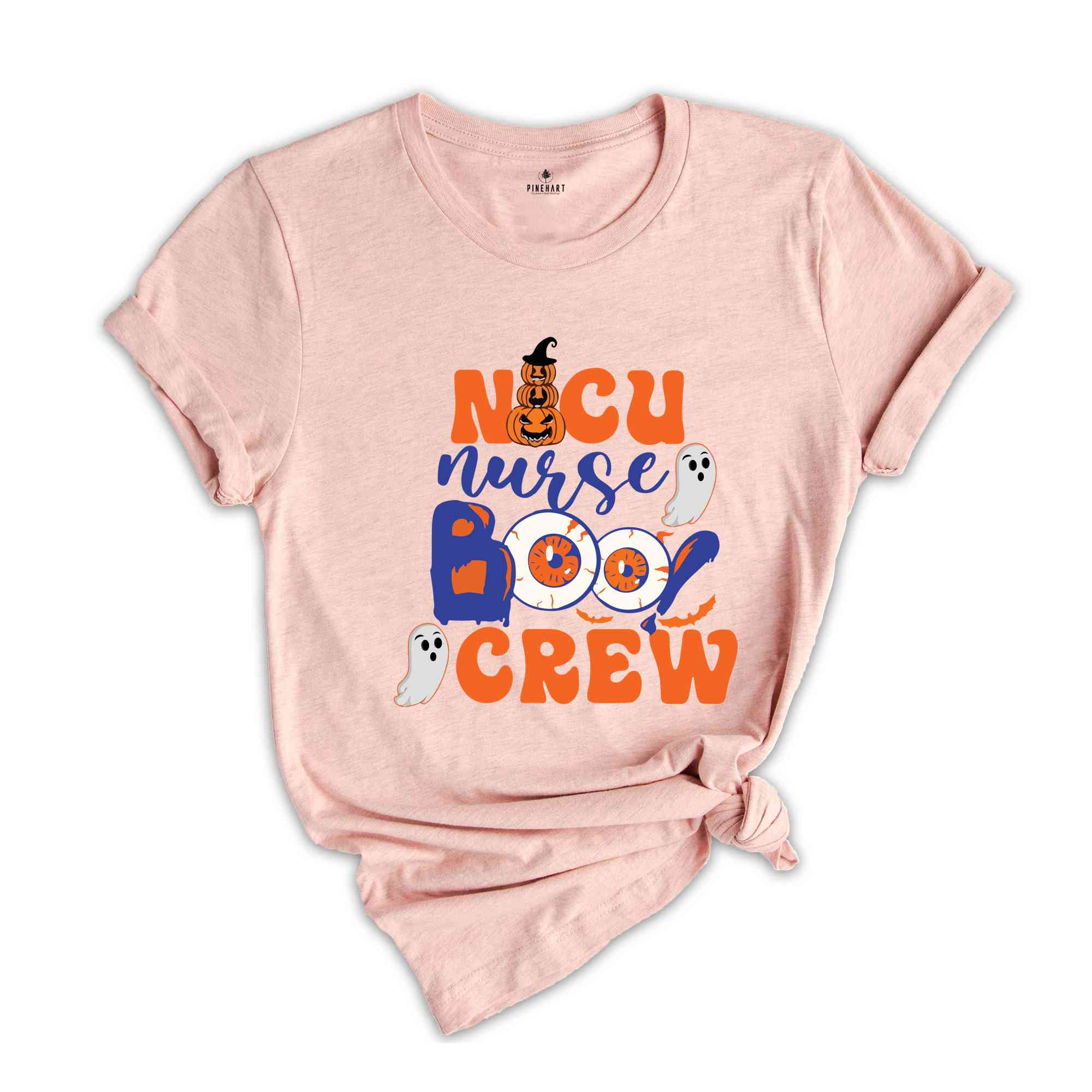 Spooky Neonatal Intensive Care Unit Nurse Gifts For Halloween, NICU Boo Crew Shirt, Halloween NICU Nurse Shirt