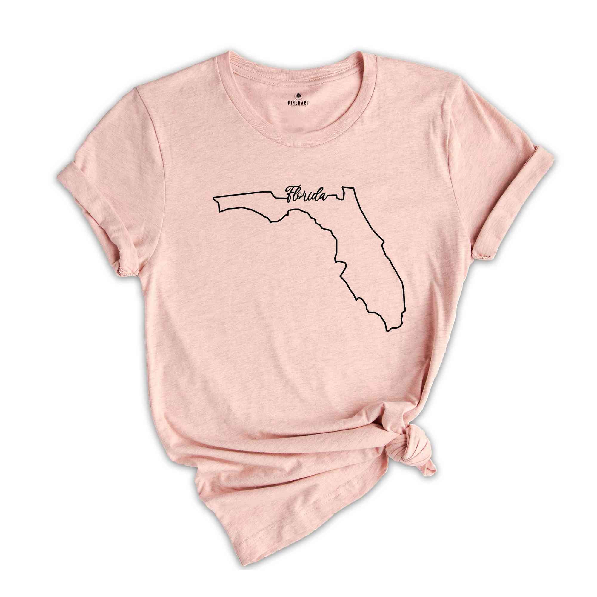 Florida State Shirt, The USA State Shirt, Florida USA Shirt, Florida Map Outline Shirt, US Outline Shirt, United States Shirt